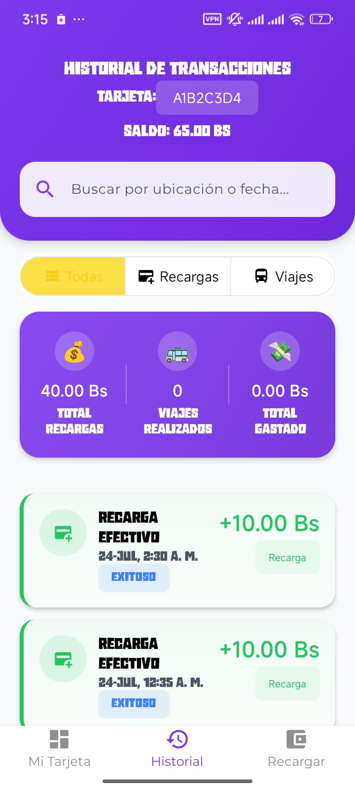 Revisa tu historial
